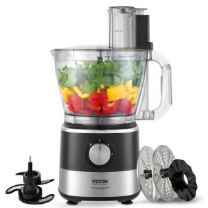 Food Preparation Equipment | Food Processor, 14-Cup Vegetable Chopper for Chopping, Mixing, Slicing, and Kneading Dough, 600 Watts Stainless Steel Blade Professional Electric Food Chopper, Easy Assembly & Clean, Black Food Preparation Equipment Food Preparation Equipment