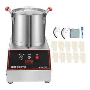 Food Preparation Equipment | Food Processor & Vegetable Chopper, 16 Quart, 1400W Food-Grade Stainless Steel Food Processor Chopper with 2 Extra S-Curve Blades, Multifunctional for Chopping Vegetables, Meat, Grains, Nuts Food Preparation Equipment Food Preparation Equipment