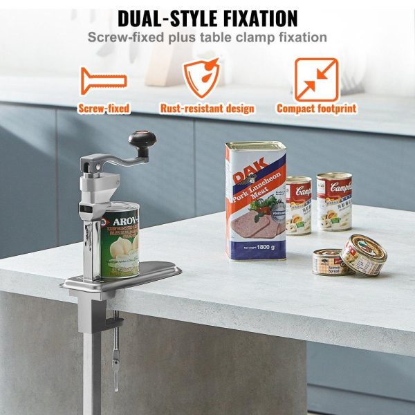 Food Preparation Equipment | Manual Can Opener, Commercial Table Clamp Opener for Large Cans, Heavy Duty Can Opener with Base, Adjustable Height Industrial Jar Opener For Cans Up to 11.8″ Tall, for Restaurant Hotel Home Bar Food Preparation Equipment Food Preparation Equipment