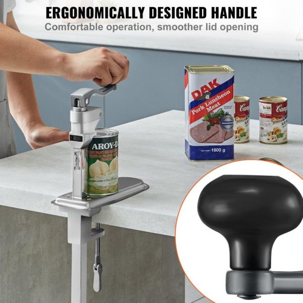 Food Preparation Equipment | Manual Can Opener, Commercial Table Clamp Opener for Large Cans, Heavy Duty Can Opener with Base, Adjustable Height Industrial Jar Opener For Cans Up to 11.8″ Tall, for Restaurant Hotel Home Bar Food Preparation Equipment Food Preparation Equipment