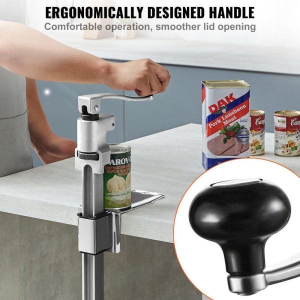 Food Preparation Equipment | Manual Can Opener, Commercial Table Opener for Large Cans, Heavy Duty Can Opener with Base, Adjustable Height Industrial Jar Opener For Cans Up to 11.8″ Tall, for Restaurant Hotel Home Bar Food Preparation Equipment Food Preparation Equipment