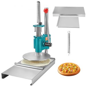 Food Preparation Equipment | Manual Pizza Dough Press Machine, 9.5inch/24cm Household Pizza Pastry, Stainless Steel Pizza Presser, Commercial Chapati Sheet Pizza Crust Press Plate, Height Adjustable Pizza Forming Machine Food Preparation Equipment Food Preparation Equipment