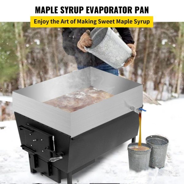 Food Preparation Equipment | Maple Syrup Evaporator Pan 24x18x6 Inch Stainless Steel Maple Syrup Boiling Pan for Boiling Maple Syrup Food Preparation Equipment Food Preparation Equipment