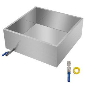 Food Preparation Equipment | Maple Syrup Evaporator Pan 24x24x9.5 Inch Stainless Steel Maple Syrup Boiling Pan with Valve Food Preparation Equipment Food Preparation Equipment