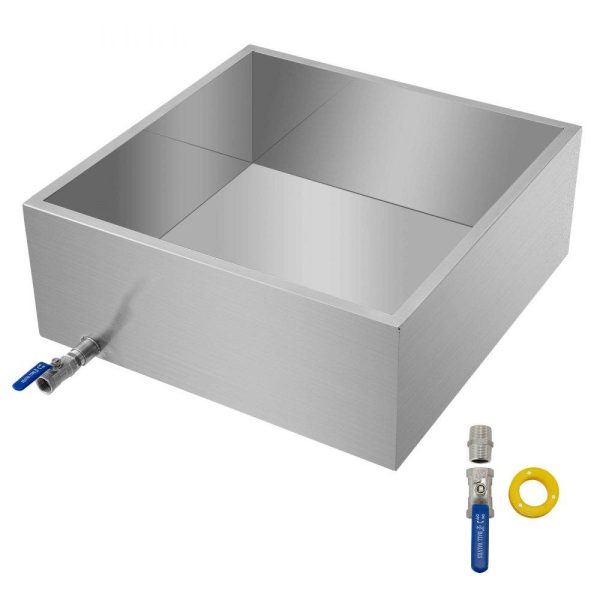 Food Preparation Equipment | Maple Syrup Evaporator Pan 24x24x9.5 Inch Stainless Steel Maple Syrup Boiling Pan with Valve Food Preparation Equipment Food Preparation Equipment