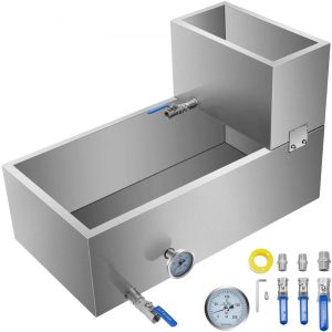 Food Preparation Equipment | Maple Syrup Evaporator Pan 30x16x19 Inch Stainless Steel Maple Syrup Boiling Pan with Valve and Thermometer and Feed Pan for Boiling Maple Syrup Food Preparation Equipment Food Preparation Equipment