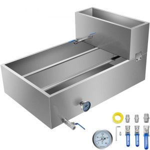 Food Preparation Equipment | Maple Syrup Evaporator Pan 36x24x18.5 Inch Stainless Steel Maple Syrup Boiling Pan with Valve and Thermometer and Divided Pan and Feed Pan Food Preparation Equipment Food Preparation Equipment