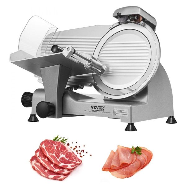 Food Preparation Equipment | Meat Slicer, 340W Electric Deli Food Slicer with 10″ SUS420 Stainless Steel Blade and Built-in Sharpening Stone, 0-0.6 inch Adjustable Thickness for Commercial and Home Use, Cut Meat and Cheese Food Preparation Equipment Food Preparation Equipment