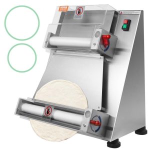 Food Preparation Equipment | Pizza Dough Roller Sheeter, 3-15 Inch Automatic Commercial Pizza Press, 390W Electric 260 Per Hour Dough Roller, Stainless Steel Adjustable Thickness Dough Machine, for Pasta Maker Equipment Food Preparation Equipment Food Preparation Equipment