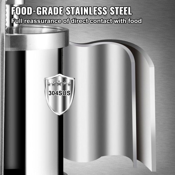 Food Preparation Equipment | Sausage Stuffer 5LBS/3L Capacity Homemade Sausage Maker Stainless Steel Food Preparation Equipment Food Preparation Equipment