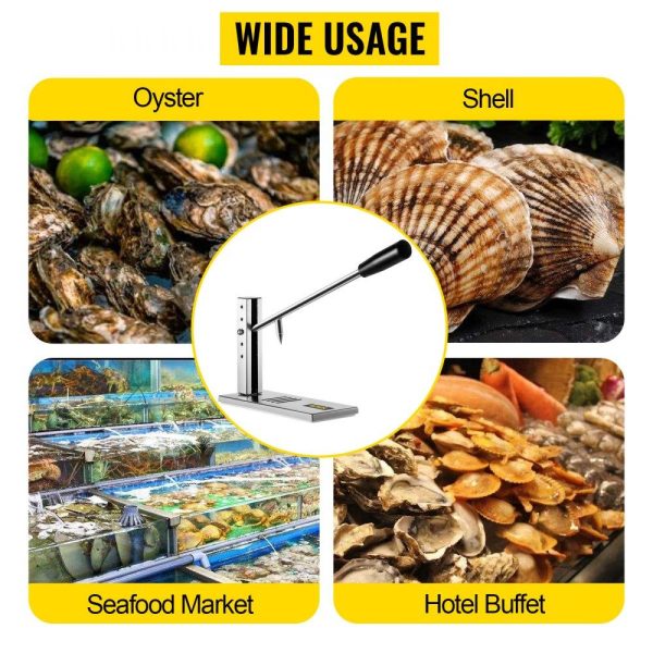 Food Preparation Equipment | Stainless Steel Oyster Shucker Tool Set, Clam Opener Machine with G-Clip for Easy Operation, Solid Option for Hotel Buffets or Gift Food Preparation Equipment Food Preparation Equipment