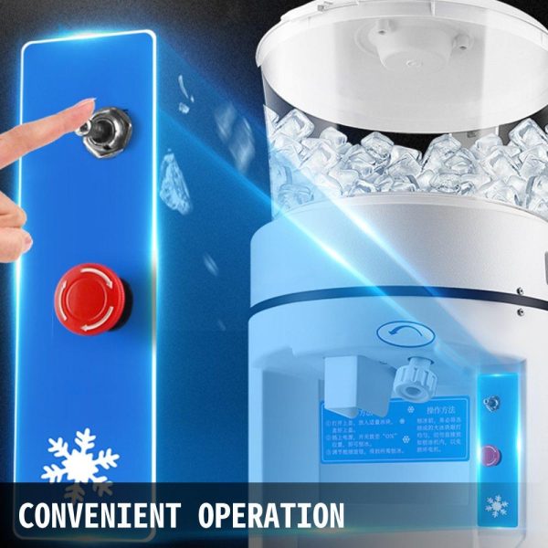 Refrigeration & Ice Equipment | 110V Commercial Ice Shaver Crusher 1100LBS/H with 17.6 LBS Hopper, 350W Tabletop Electric Snow Cone Maker 320 RPM Rotate Speed Perfect For Parties Events Snack Bar Refrigeration & Ice Equipment Refrigeration & Ice Equipment