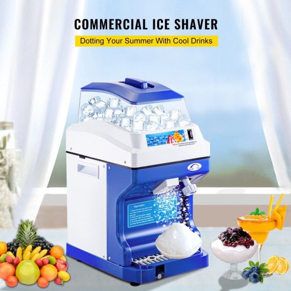 Refrigeration & Ice Equipment | 110V Commercial Ice Shaver Crusher 441LBS/H with 11LBS Hopper, 300W Tabletop Electric Snow Cone Maker 320 RPM Rotate Speed Perfect For Parties Events Snack Bar Refrigeration & Ice Equipment Refrigeration & Ice Equipment