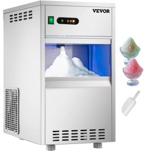 Refrigeration & Ice Equipment | 110V Commercial Snowflake Ice Maker 44LBS/24H, ETL Approved Food Grade Stainless Steel Flake Ice Machine Freestanding Flake Ice Maker for Seafood Restaurant, Water Filter and Spoon Included Refrigeration & Ice Equipment Refrigeration & Ice Equipment