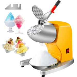 Refrigeration & Ice Equipment | 110V Electric Ice Shaver Crusher,300W 1450 RPM Snow Cone Maker Machine with Dual Stainless Steel Blades 210LB/H, Shaved Ice Machine with Ice Plate & Additional Blade for Home and Commercial Use Refrigeration & Ice Equipment Refrigeration & Ice Equipment