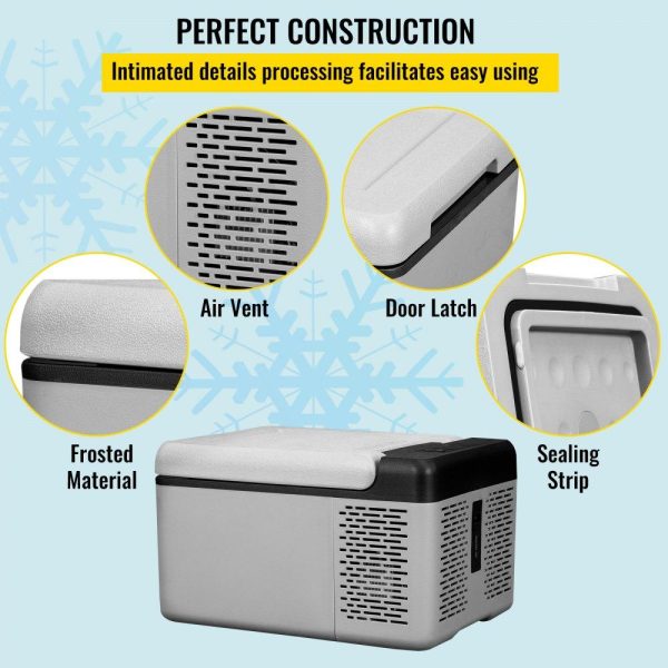 Refrigeration & Ice Equipment | 12 Volt Refrigerator 10 Qt, Portable Mini Freezer (-4℉~68℉) W/APP Control Car Compressor Fridge Cooler 12V/24V DC and 110-220V AC For Camping, Road Trip, Travel, Outdoor and Home Refrigeration & Ice Equipment Refrigeration & Ice Equipment