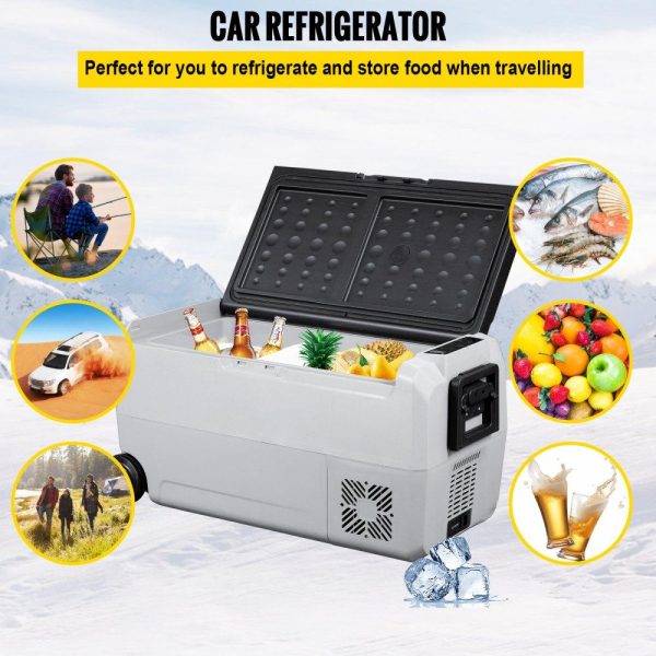 Refrigeration & Ice Equipment | 12 Volt Refrigerator, 38 Qt Dual Zone Car Fridge Freezer w/App Control & Wheels 12/24V DC & 110-240V AC Electric Compressor Cooler for Truck Vehicle RV Boat Outdoor & Home Use Refrigeration & Ice Equipment Refrigeration & Ice Equipment