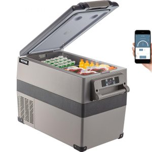 Refrigeration & Ice Equipment | 12 Volt Refrigerator 45L(48qt) Fast Cooling Portable Freezer with App Control(-4℉~68℉) Car Fridge with 12/24v DC & 110-240v AC for Travel, Camping and Home Use, 48 Quart, Black Refrigeration & Ice Equipment Refrigeration & Ice Equipment