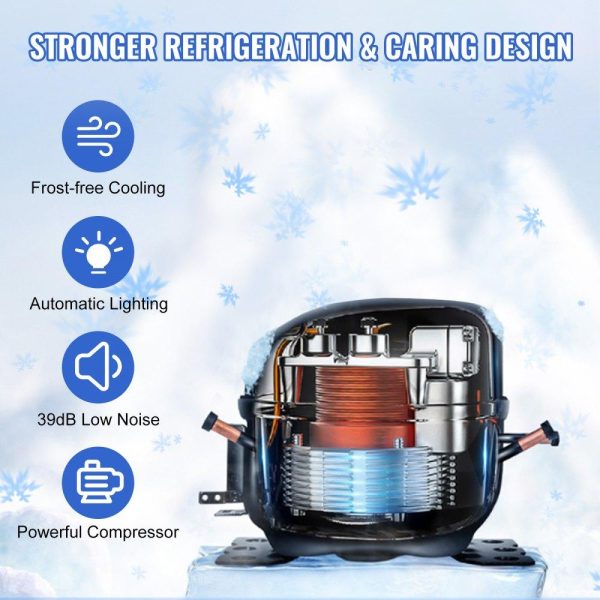 Refrigeration & Ice Equipment | 24 inch Undercounter Refrigerator, 2 Drawer Refrigerator with Different Temperature, 4.87 Cu.ft. Capacity, Waterproof Indoor and Outdoor Under Counter Freezer Fridge for Home and Commercial Use Refrigeration & Ice Equipment Refrigeration & Ice Equipment