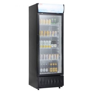 Refrigeration & Ice Equipment | Commercial Merchandiser Refrigerator, 9.7 Cu.Ft / 275L Beverage Refrigerator Cooler Merchandiser, Glass Door Display Refrigerator Upright Fridge with 4 Adjustable Shelves, Customizable Lightbox Refrigeration & Ice Equipment Refrigeration & Ice Equipment