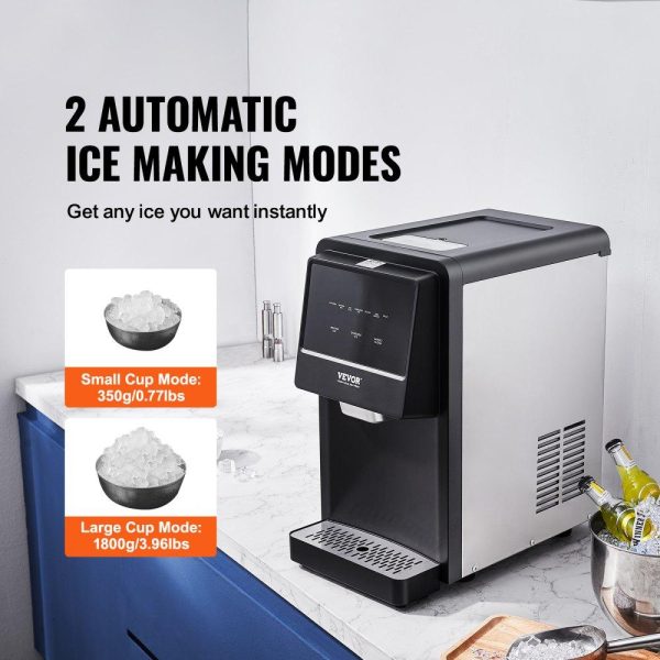 Refrigeration & Ice Equipment | Countertop Ice Maker, 62lbs in 24Hrs, Auto Self-Cleaning Portable Ice Maker with Water Filling Pipe, Water Filter and Drainpipe, Automatic Water Refill Ice Machine for Home Kitchen Office Party Refrigeration & Ice Equipment Refrigeration & Ice Equipment