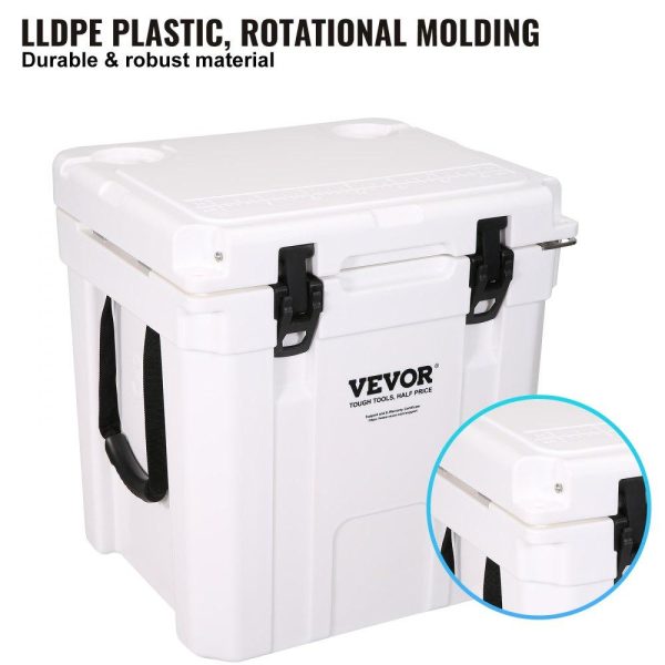 Refrigeration & Ice Equipment | Insulated Portable Cooler, 33 qt, Holds 35 Cans, Ice Retention Hard Cooler with Heavy Duty Handle, Ice Chest Lunch Box for Camping, Beach, Picnic, Travel, Outdoor, Keeps Ice for up to 6 Days Refrigeration & Ice Equipment Refrigeration & Ice Equipment