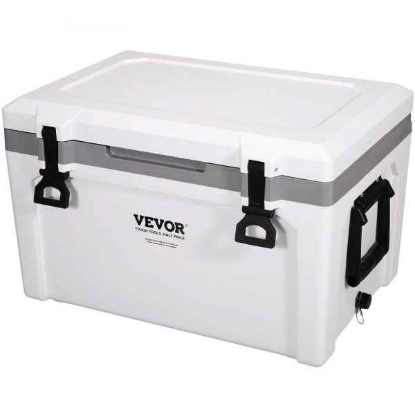 Refrigeration & Ice Equipment | Insulated Portable Cooler, 52 qt, Holds 50 Cans, Ice Retention Hard Cooler with Heavy Duty Handle, Ice Chest Lunch Box for Camping, Beach, Picnic, Travel, Outdoor, Keeps Cool for up to 6 Days Refrigeration & Ice Equipment Refrigeration & Ice Equipment