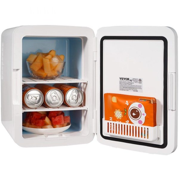 Refrigeration & Ice Equipment | Mini Fridge,10L/12 Can Luxury Skin Care Refrigerator,  Small Beverage Fridges for Bedroom Office Dorm Car Travel,  AC/DC Cooler & Heat for Foods, Drink, Breast Milk Storage & Chill, White White Refrigeration & Ice Equipment Refrigeration & Ice Equipment