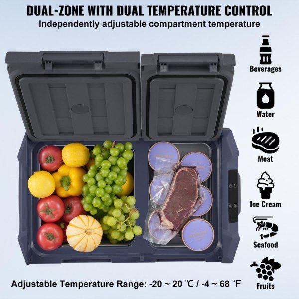 Refrigeration & Ice Equipment | Portable Car Refrigerator Freezer Compressor 32 L Dual Zone for Car Home Refrigeration & Ice Equipment Refrigeration & Ice Equipment