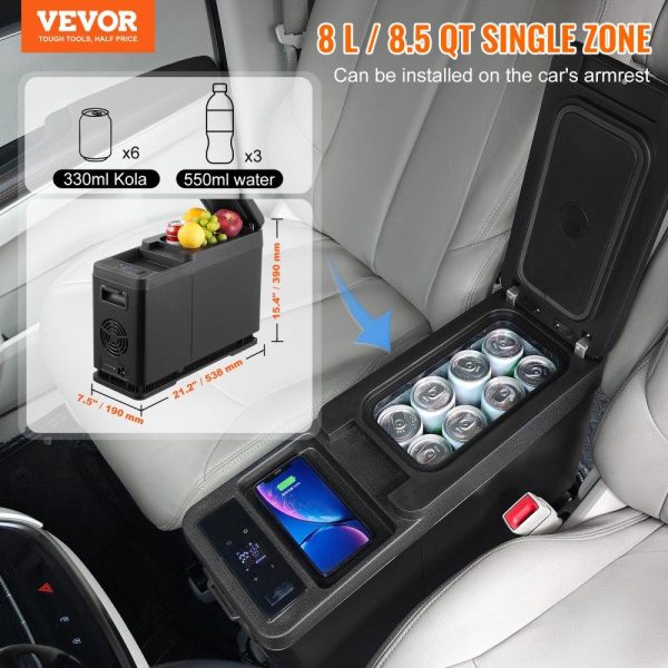 Refrigeration & Ice Equipment | Portable Car Refrigerator Freezer Compressor 8 L Single Zone for Car Home Refrigeration & Ice Equipment Refrigeration & Ice Equipment