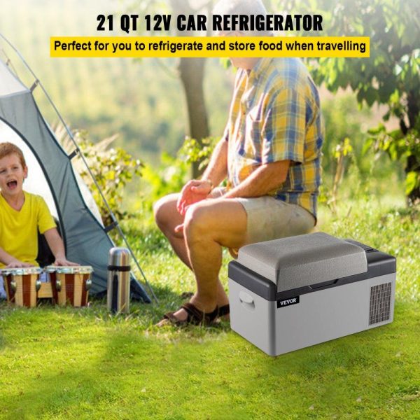 Refrigeration & Ice Equipment | Portable Refrigerator 21 Quart(20 Liter),12 Volt Refrigerator App Control(-4℉~68℉), Car Refrigerator Electric Compressor Cooler with 12/24v DC & 110-240v AC for Camping, Travel, Fishing, Outdoor or Home Use Refrigeration & Ice Equipment Refrigeration & Ice Equipment