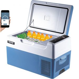 Refrigeration & Ice Equipment | Portable Refrigerator 23 Quart(22 Liter),12 Volt Refrigerator App Control(-4℉~68℉), Car Refrigerator Electric Compressor Cooler with 12/24v DC & 110-240v AC for Camping, Travel, Fishing, Outdoor or Home Use Refrigeration & Ice Equipment Refrigeration & Ice Equipment