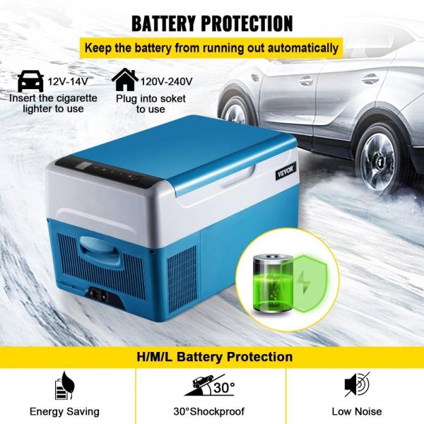 Refrigeration & Ice Equipment | Portable Refrigerator 23 Quart(22 Liter),12 Volt Refrigerator App Control(-4℉~68℉), Car Refrigerator Electric Compressor Cooler with 12/24v DC & 110-240v AC for Camping, Travel, Fishing, Outdoor or Home Use Refrigeration & Ice Equipment Refrigeration & Ice Equipment