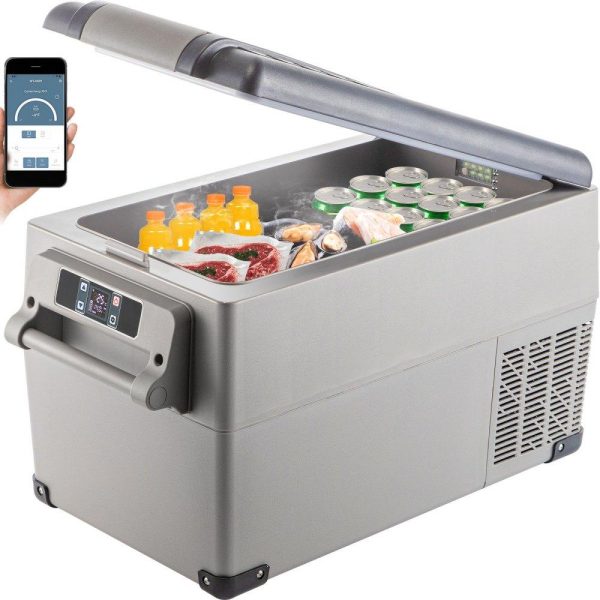 Refrigeration & Ice Equipment | Portable Refrigerator 37 Quart(35 Liter),12 Volt Refrigerator App Control(-4℉~68℉), Car Refrigerator Dual Zone with 12/24v DC & 110-240v AC for Camping, Travel, Fishing, Outdoor or Home Use Refrigeration & Ice Equipment Refrigeration & Ice Equipment