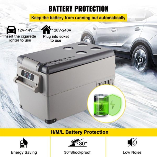 Refrigeration & Ice Equipment | Portable Refrigerator 37 Quart(35 Liter),12 Volt Refrigerator App Control(-4℉~68℉), Car Refrigerator Dual Zone with 12/24v DC & 110-240v AC for Camping, Travel, Fishing, Outdoor or Home Use Refrigeration & Ice Equipment Refrigeration & Ice Equipment