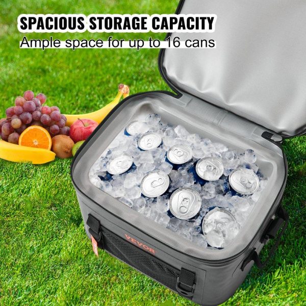 Refrigeration & Ice Equipment | Soft Cooler Bag, 16 Cans Soft Sided Cooler Bag Leakproof with Zipper, Waterproof Soft Cooler Insulated Bag, Lightweight & Portable Collapsible Cooler for Beach, Hiking, Picnic, Camping, Travel Refrigeration & Ice Equipment Refrigeration & Ice Equipment