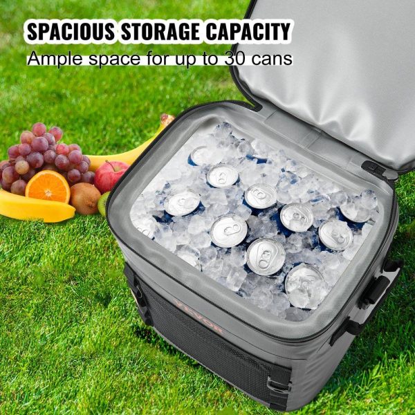 Refrigeration & Ice Equipment | Soft Cooler Bag, 30 Cans Soft Sided Cooler Bag Leakproof with Zipper, Waterproof Soft Cooler Insulated Bag, Lightweight & Portable Collapsible Cooler for Beach, Hiking, Picnic, Camping, Travel Refrigeration & Ice Equipment Refrigeration & Ice Equipment