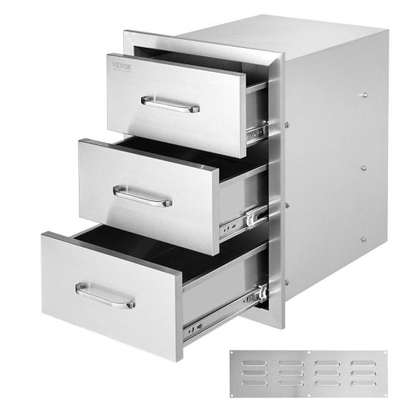 Restaurant Furniture | Chest of Drawers 15.7×17.7×21.6 Inch Stainless Steel 201 Restaurant & Food Service Restaurant Furniture