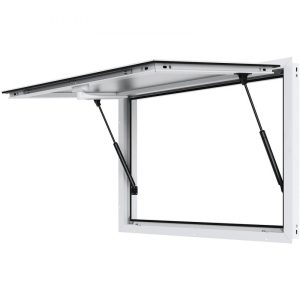 Restaurant Furniture | Concession Window 36″x24″, Aluminum Alloy Food Truck Service Window with Awning Door & Drag Hook, Up to 85 Degrees Stand Serving Window for Food Trucks Concession Trailers, Glass Not Included Restaurant & Food Service Restaurant Furniture