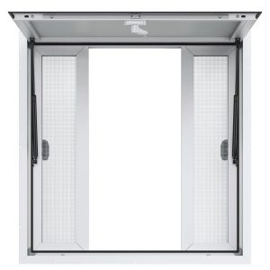 Restaurant Furniture | Concession Window 36″x36″, Aluminum Alloy Food Truck Service Window with 4 Horizontal Sliding Windows & Awning Door & Drag Hook, Up to 85 Degrees Serving Window for Food Truck Concession Trailer Restaurant & Food Service Restaurant Furniture