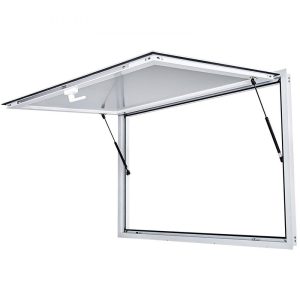 Restaurant Furniture | Concession Window 48 x 36 Inch, Concession Stand Serving Window Door with Double-Point Fork Lock, Concession Awning Door Up to 85 degrees for Food Trucks, Glass Not Included Restaurant & Food Service Restaurant Furniture