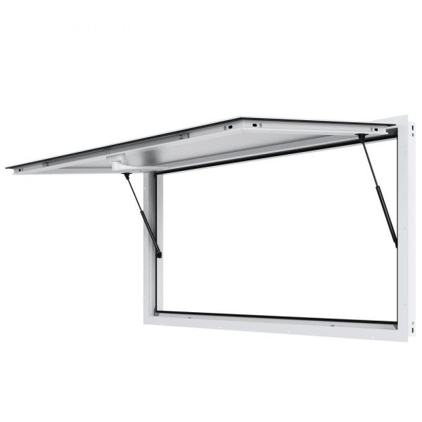 Restaurant Furniture | Concession Window 72″x36″, Aluminum Alloy Food Truck Service Window with Awning Door & Drag Hook, Up to 85 Degrees Stand Serving Window for Food Trucks Concession Trailers, Glass Not Included Restaurant & Food Service Restaurant Furniture