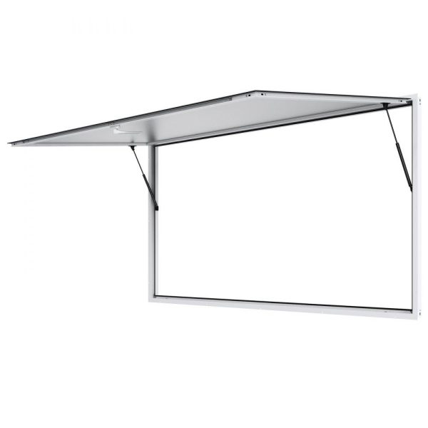 Restaurant Furniture | Concession Window 96″x48″, Aluminum Alloy Food Truck Service Window with Awning Door & Drag Hook, Up to 85 Degrees Stand Serving Window for Food Trucks Concession Trailers, Glass Not Included Restaurant & Food Service Restaurant Furniture