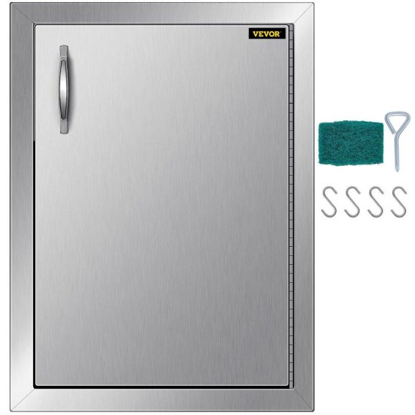 Restaurant Furniture | Right Hinged Single Access Door 16 x 22 Inch Vertical Island Door Stainless Steel Access Door Flush Mount for Outdoor Kitchen Restaurant & Food Service Restaurant Furniture