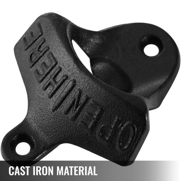 Smallwares | Cast Iron Bottle Opener 100 Pcs Rustic Classic Wall Mount for Home Bars and Man Cave Restaurant & Food Service Smallwares