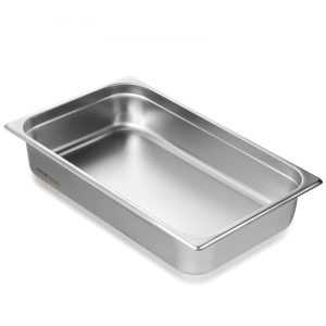 Smallwares | Hotel Pan, Full Size Anti-Jam Steam Pan, 0.8mm Thick Stainless Steel Restaurant Steam Table Pan, 4-Inch Deep Commercial Table Pan, Catering Storage Food Pan, for Industrial & Scientific Restaurant & Food Service Smallwares