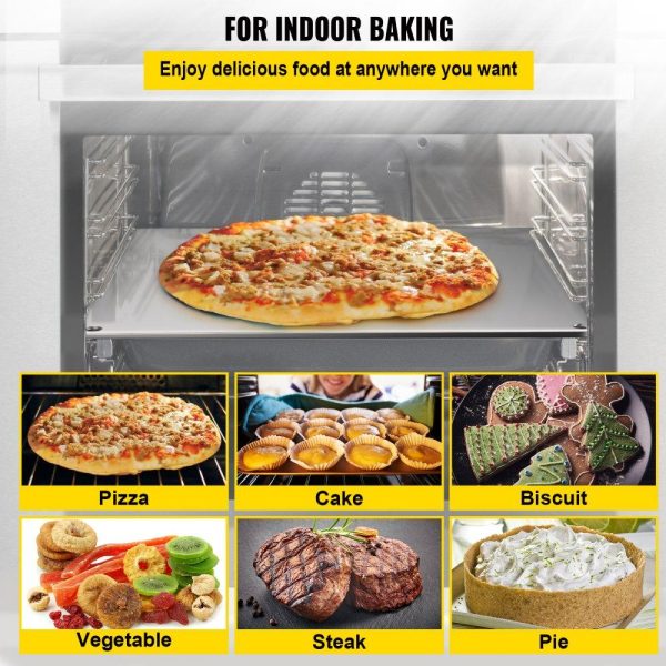 Smallwares | Steel Pizza Stone for Oven, Steel Pizza Plate, A36 Steel Baking Steel Pizza Stone for Grill, Steel Pizza Pan with 20x Higher Conductivity for Pizza & Bread Indoor & Outdoor (Silver) Restaurant & Food Service Smallwares