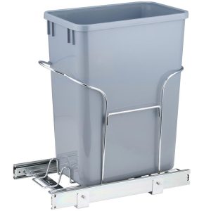 Storage & Organization | Pull-Out Trash Can, 29L Single Bin, Under Mount Kitchen Waste Container with Slide and Handle, 110 lbs Load Capacity Heavy Duty Garbage Recycling Bin for Kitchen Cabinet, Sink, Under Counter Restaurant & Food Service Storage & Organization