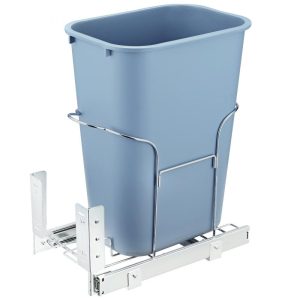 Storage & Organization | Pull-Out Trash Can, 35L Single Bin, Under Mount Kitchen Waste Container with Slide, Handle and Door Mounting Kit, 110 lbs Load Capacity Heavy Duty Garbage Recycling Bin for Kitchen Cabinet, Sink Restaurant & Food Service Storage & Organization