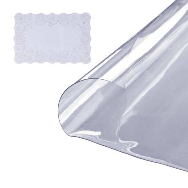 Tabletop | Clear Table Cover Protector, 42 inch/1068 mm Round Table Cover, 1.5 mm Thick PVC Plastic Tablecloth, Waterproof Desktop Protector for Writing Desk, Coffee Table, Dining Room Table Restaurant & Food Service Tabletop